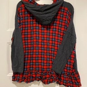 Boutique Plaid Hoodie